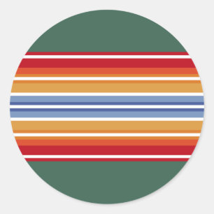 native american indian traditional textile motifs classic round sticker