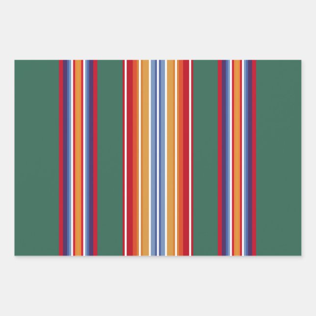 native american indian traditional textile motifs  wrapping paper sheet (Front)