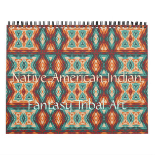 Native American Indian Tribal Pattern Art 2027 Calendar