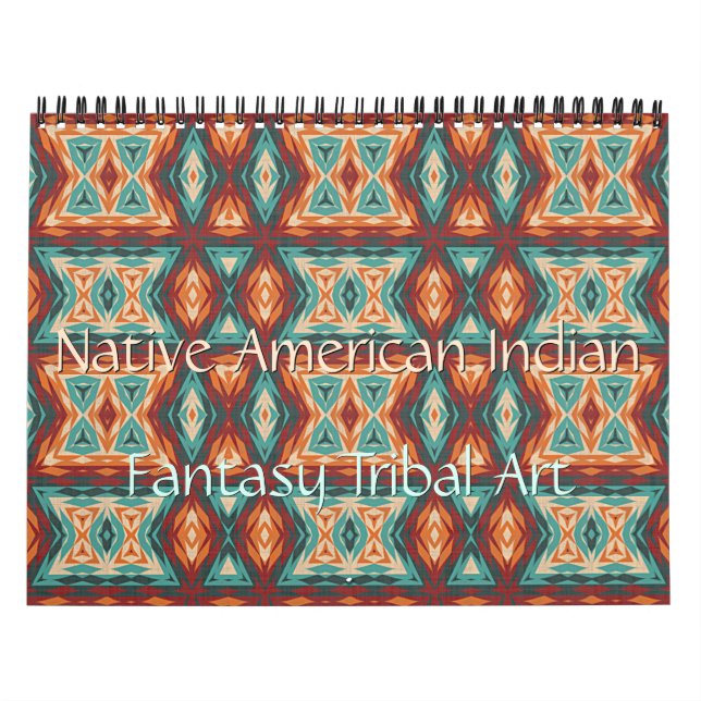 Native American Indian Tribal Pattern Art Calendar (Cover)