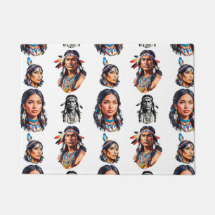 Native American Indian Tribe Pattern Design Doormat