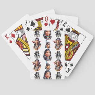 Native American Indian Tribe Pattern Design Playing Cards