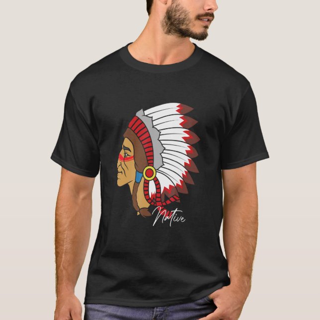 Native American Indian Tribe Warrior Pride T-Shirt (Front)