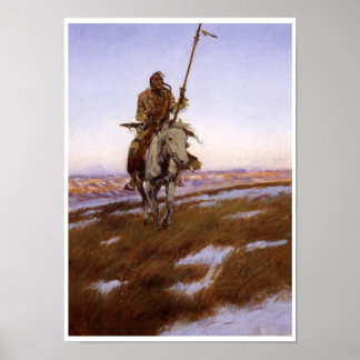 Native American Indian Vintage Art Poster