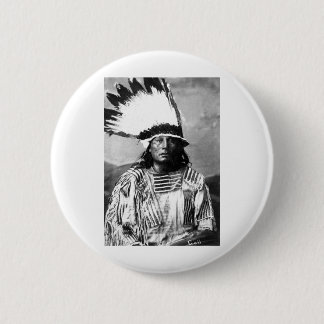 Native American Indian Vintage Portrait 6 Cm Round Badge