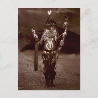 Native American Indian Vintage Portrait Postcard