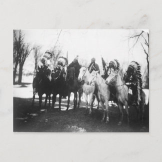 Native American Indian Vintage Portrait Postcard