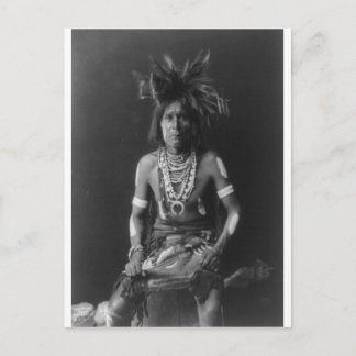 Native American Indian Vintage Portrait Postcard