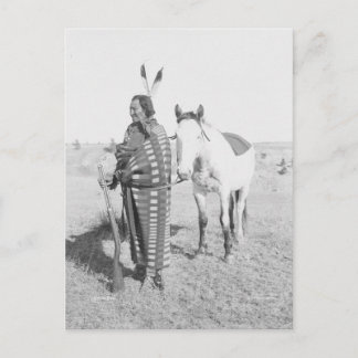 Native American Indian Vintage Portrait Postcard