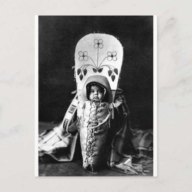 Native American Indian Vintage Portrait Postcard (Front)