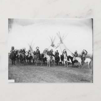 Native American Indian Vintage Portrait Postcard