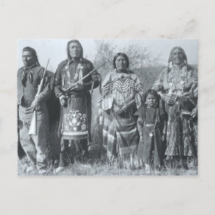 Native American Indian Vintage Portrait Postcard