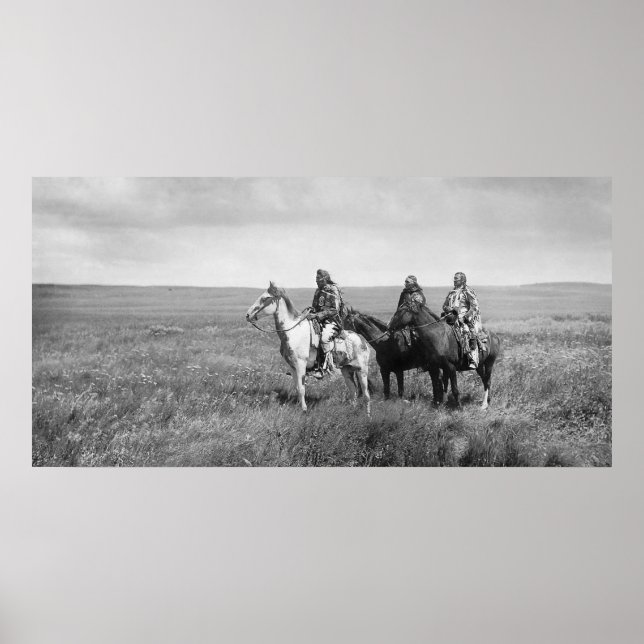 Native American Indian Vintage Portrait Poster (Front)