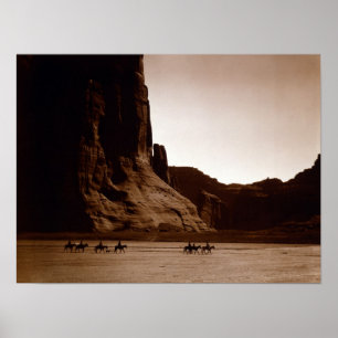 Native American Indian Vintage Portrait Poster