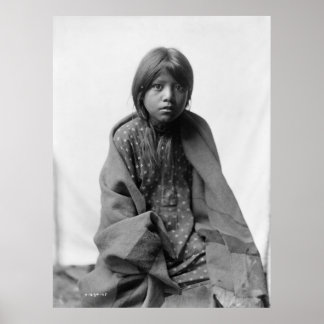 Native American Indian Vintage Portrait Poster
