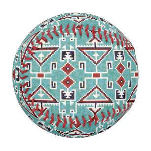 Native American Indians Navajo Pattern Baseball