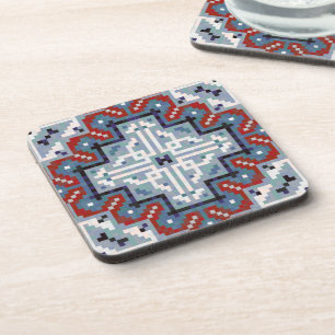 Native American Indians Navajo Pattern Coaster