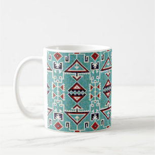 Native American Indians Navajo Pattern Coffee Mug