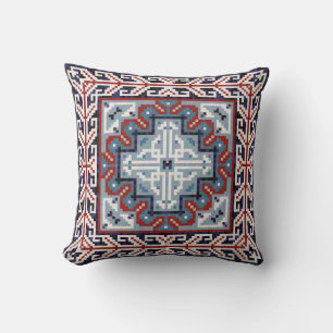 Native American Indians Navajo Pattern Cushion