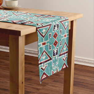 Native American Indians Navajo Pattern Medium Table Runner