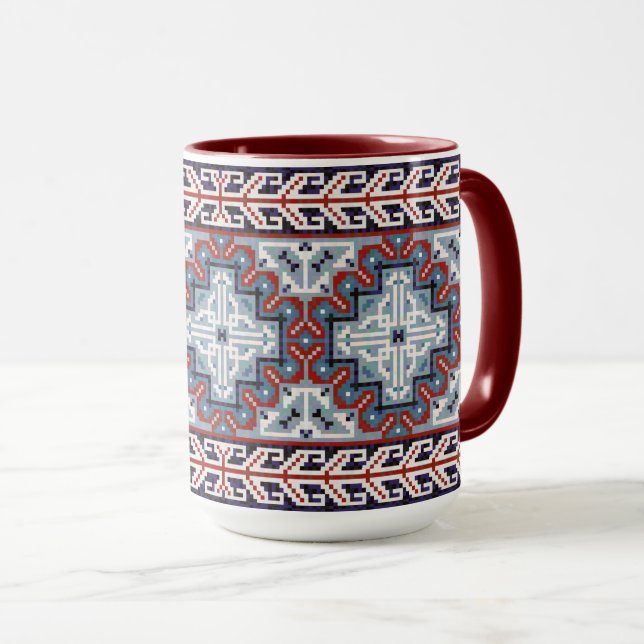Native American Indians Navajo Pattern Mug (Front Right)