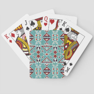 Native American Indians Navajo Pattern Playing Cards