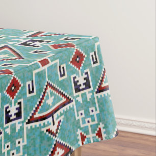 Native American Indians Navajo Pattern Tablecloth