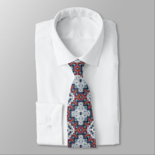 Native American Indians Navajo Pattern Tie