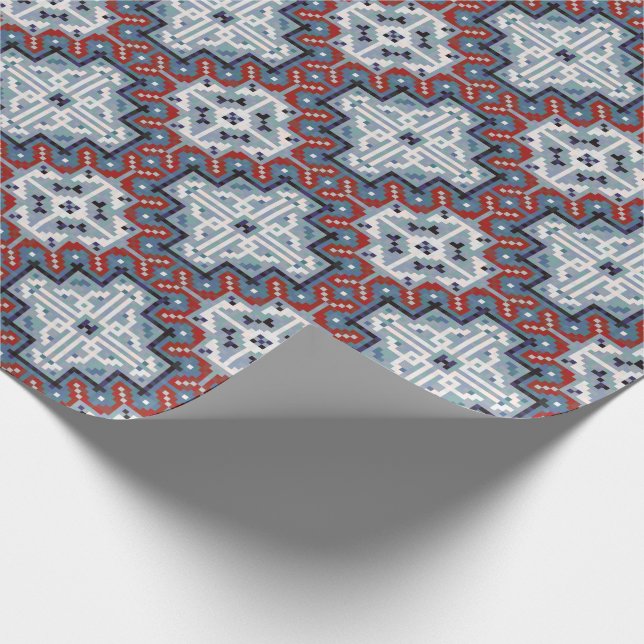Native American Indians Navajo Pattern  Wrapping Paper (Corner)