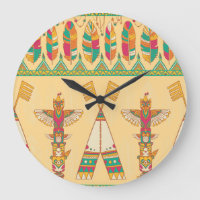 Native American Indigenous Ornamental Background.