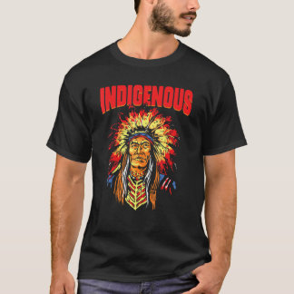 Native American Indigenous Red Hand Indian Blood T T-Shirt