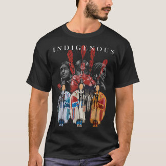 Native American Indigenous Red Hand Indian Blood T T-Shirt