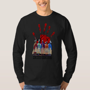 Native American Indigenous Red Hand Women T-Shirt
