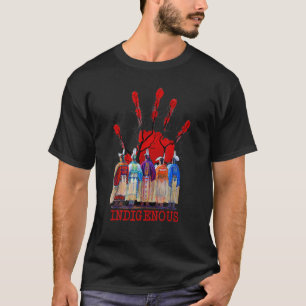 Native American Indigenous Red Hand Women T-Shirt