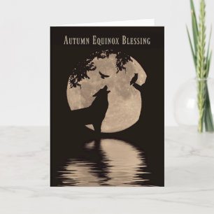 Native American Inspired Autumn Equinox Blessings Card