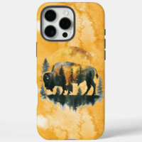 Native American iPhone Case with Buffalo