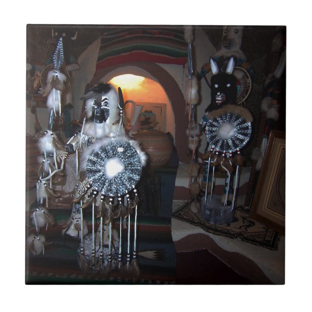 Native American Kachina Dolls Tile (Front)