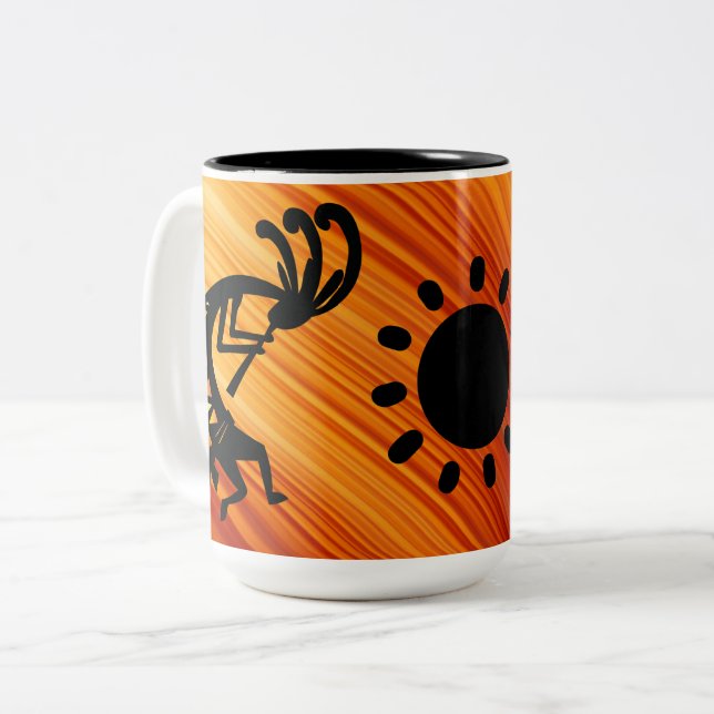 Native American Kokopelli Coffee Mug (Front Left)
