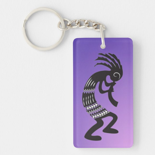 Native American Kokopelli Symbol Keychain (Front)
