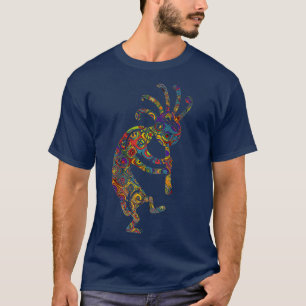 Native American Kokopelli with Ornaments P Fan T-Shirt