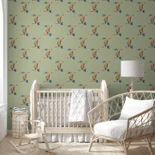 Native American Kokopelli With Two Feathers 1 Wallpaper