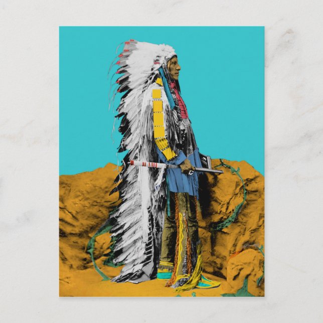 Native American Lakota Sioux Postcard (Front)