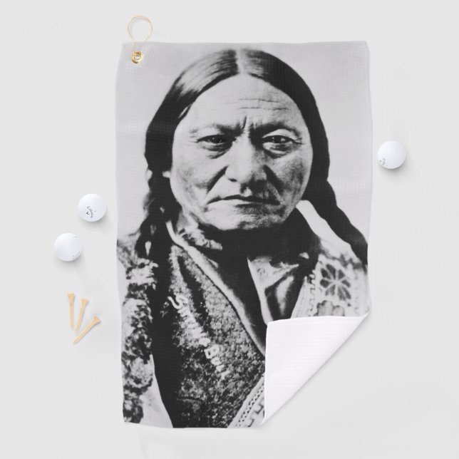 Native American: Lakota Sitting Bull Fort Buford Golf Towel (InSitu)