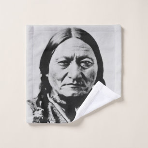 Native American: Lakota Sitting Bull Fort Buford Wash Cloth