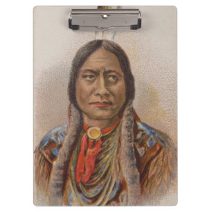 Native American: Lakota Sitting Bull, Smoking Ad Clipboard
