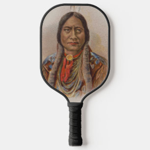 Native American: Lakota Sitting Bull, Smoking Ad Pickleball Paddle