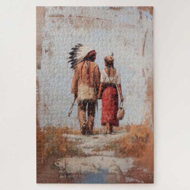 Native American Love Jigsaw Puzzle (Vertical)