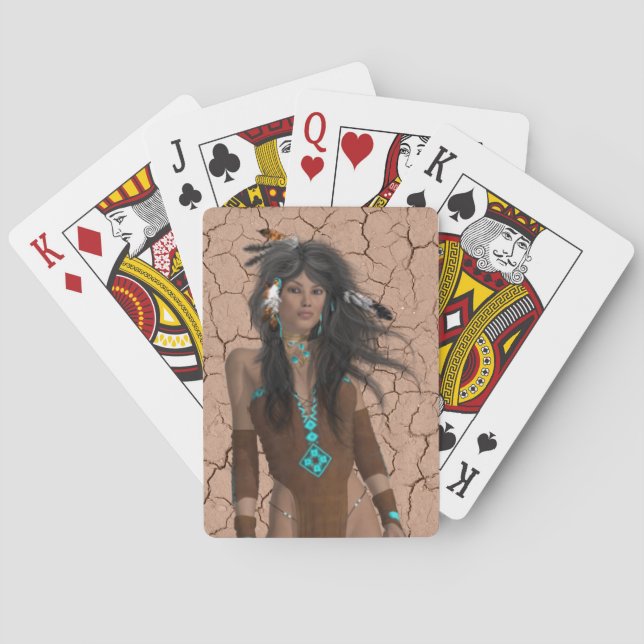 Native American Maiden Playing Cards (Back)