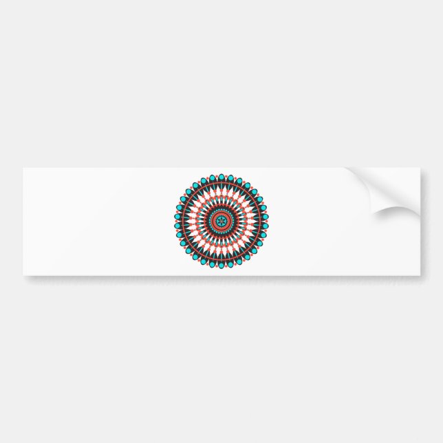 Native American Mandala Bumper Sticker (Front)