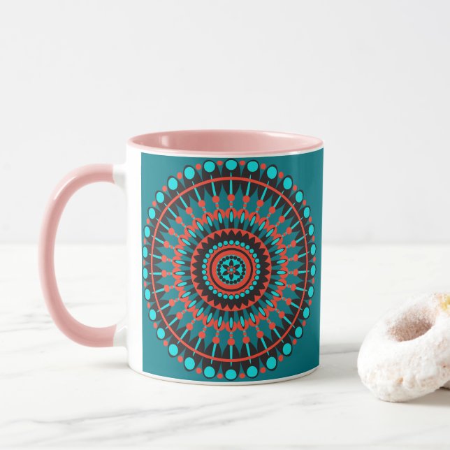 Native American Mandala Mug (With Donut)